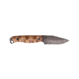 Crow Cub with Burlap Micarta, Carbon Fiber Pins, and Full Rockwork (Older Model)