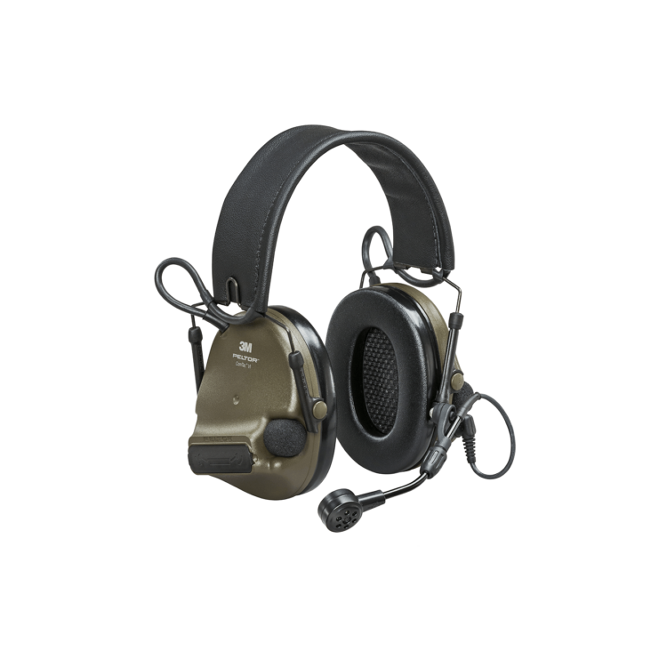 3M Peltor Comtac VI Electronic Headset NATO Wiring - Headband Model