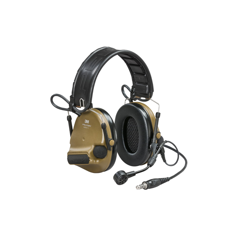 3M Peltor Comtac VI Electronic Headset NATO Wiring - Headband Model