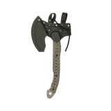Operator Hatchet with Grey/Black Layered G10 Scales and a Black Cerakote Blade