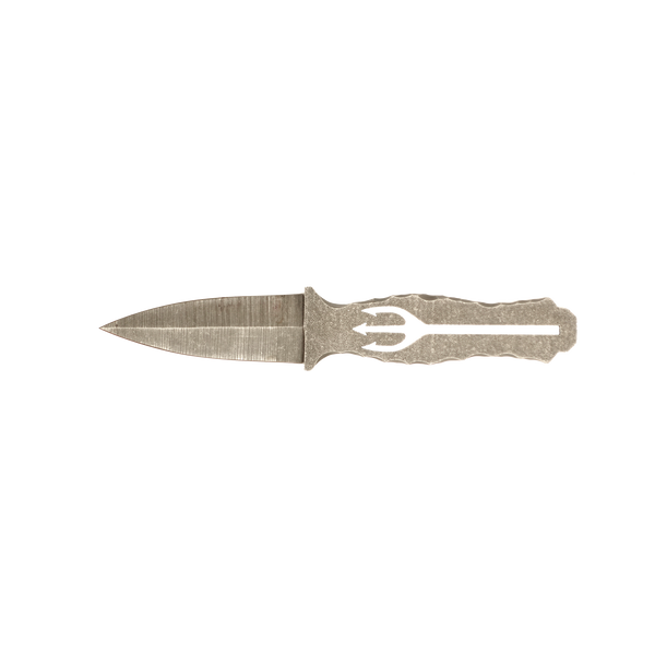 Stonewashed Trident Dagger with Full Rockwork