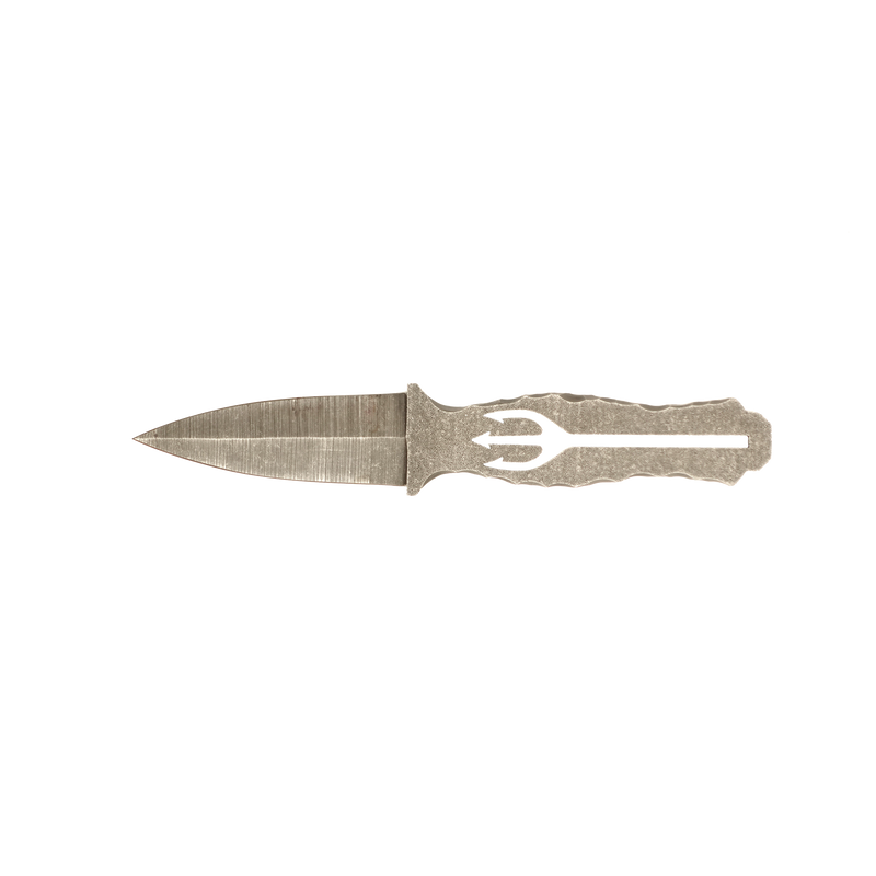 Stonewashed Trident Dagger with Full Rockwork