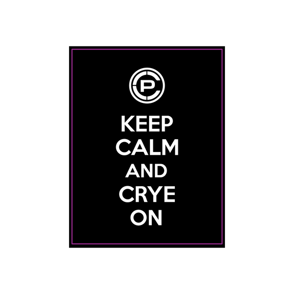 Keep Calm and Crye On Vinyl Sticker