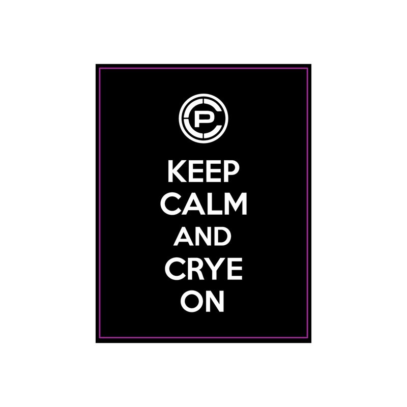 Keep Calm and Crye On Vinyl Sticker