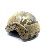 Ops Core FAST HC High Cut Ballistic Helmet in Multicam size M/L (Large) with Wilcox L4G34 Shroud, 4D Tactical Pads, and Worm Dial