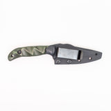 Ryu Combat Blade with Green Infused Carbon Fiber Scales