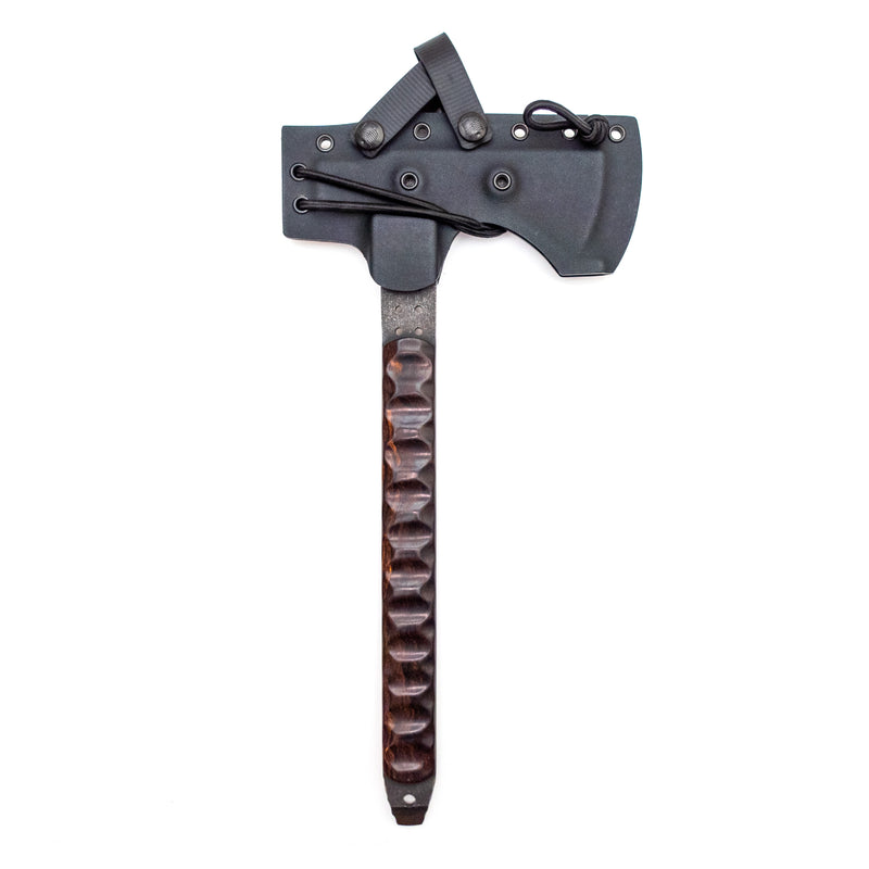 Arrowhead Tomahawk with Scalloped Desert Ironwood Scales