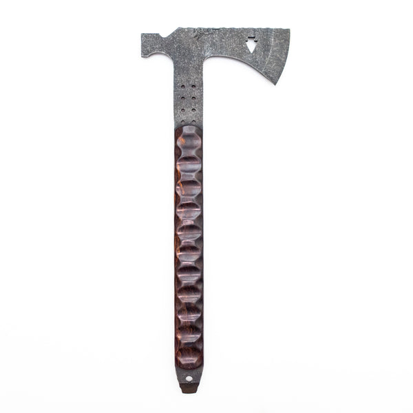 Arrowhead Tomahawk with Scalloped Desert Ironwood Scales