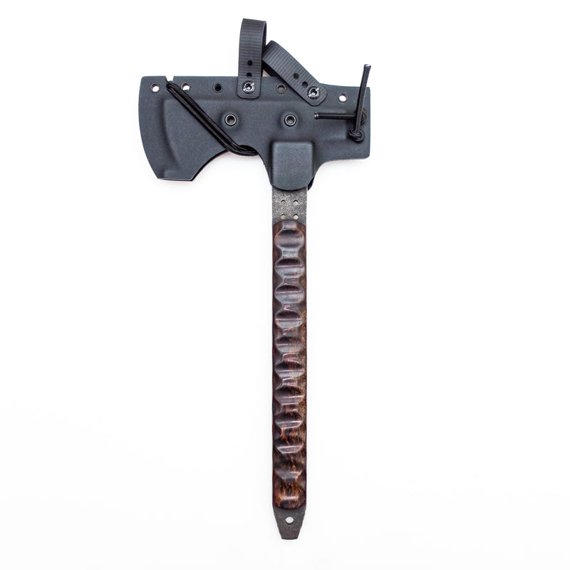 Arrowhead Tomahawk with Scalloped Desert Ironwood Scales